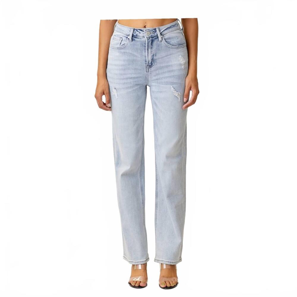 NEW KANCAN bella straight leg jeans in light wash
